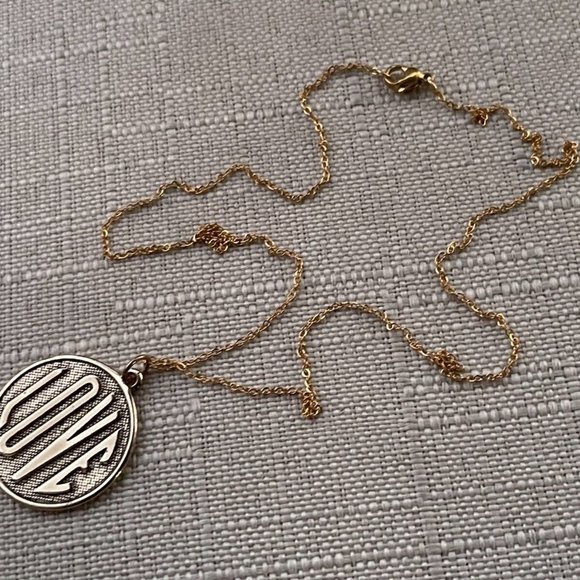 Jewelry - Valentines Day Women Necklace LOVE Gold Tone Necklace Fashion Jewelry